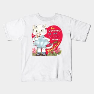 Retro Valentine's Day Heart Kids T-Shirt